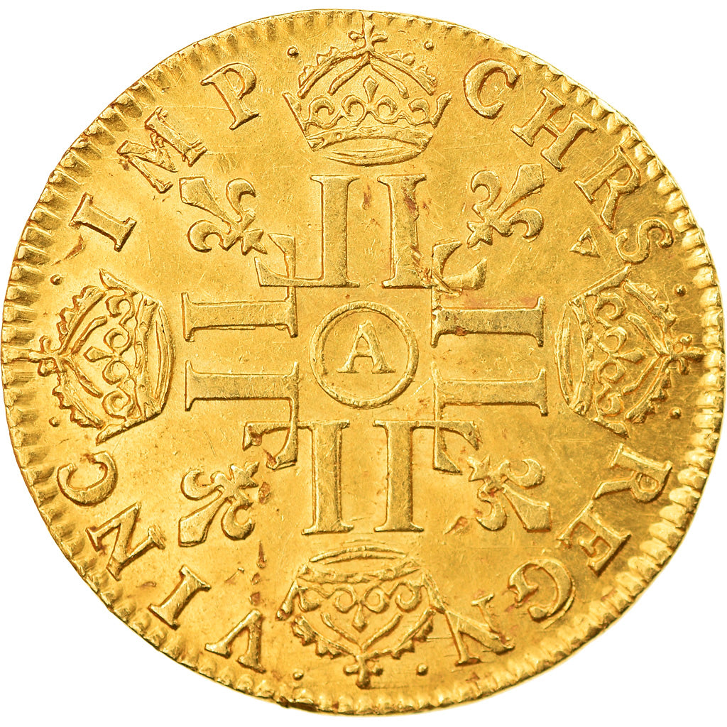 Coin, France, Louis XIV, Louis d'or à la mèche longue, Louis d'Or, 1650
