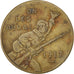France, 25 Centimes, 1917, EF(40-45), Brass, Elie #15.1, 3.17