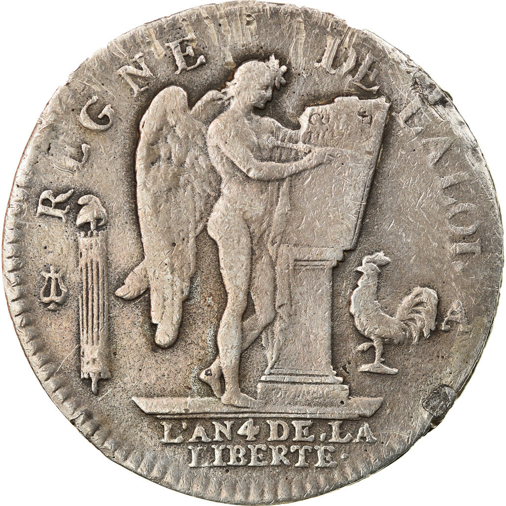 Moneta, Francia, Louis XVI, Écu de 6 livres françois, ECU, 6 Livres, 1792