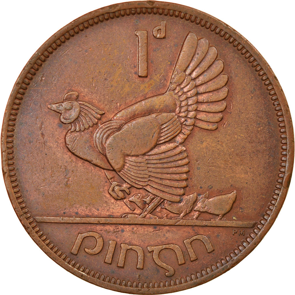 Monnaie, IRELAND REPUBLIC, Penny, 1942, TTB+, Bronze, KM:11