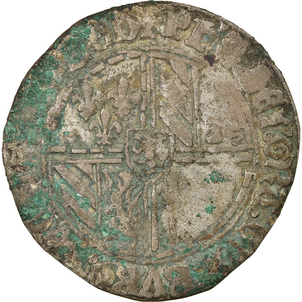 Coin, Belgium, Flanders, Philippe le Bon, Double gros vierlander, Bruges