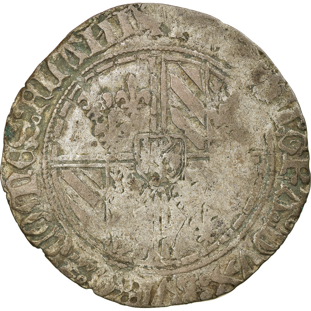 Münze, Belgien, Flanders, Philippe le Bon, Double gros vierlander, Bruges, S