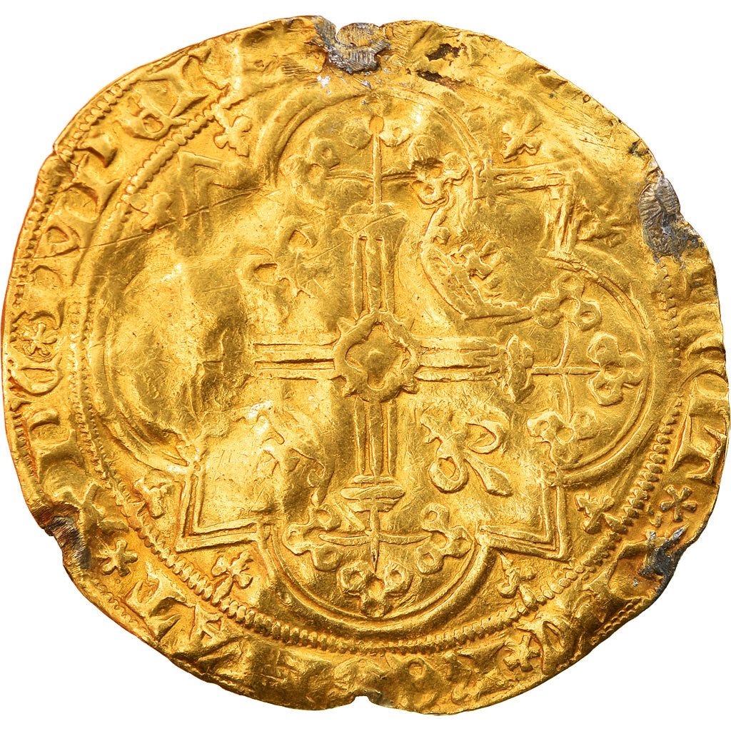 Coin, France, Charles V, Franc à pied, F(12-15), Gold, Duplessy:360