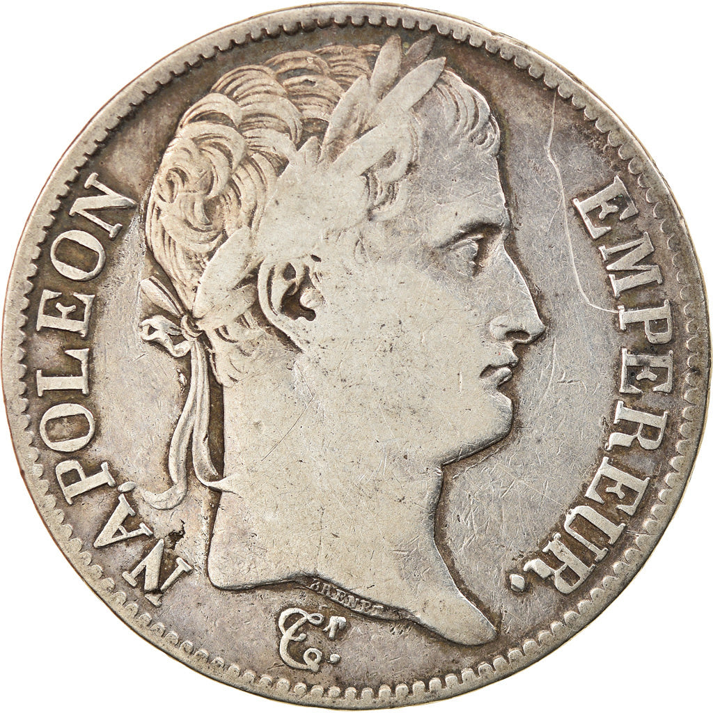 Moneda, Francia, Napoléon I, 5 Francs, 1809, Lille, BC+, Plata, KM:694.16