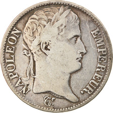 Moneda, Francia, Napoléon I, 5 Francs, 1809, Lille, BC+, Plata, KM:694.16