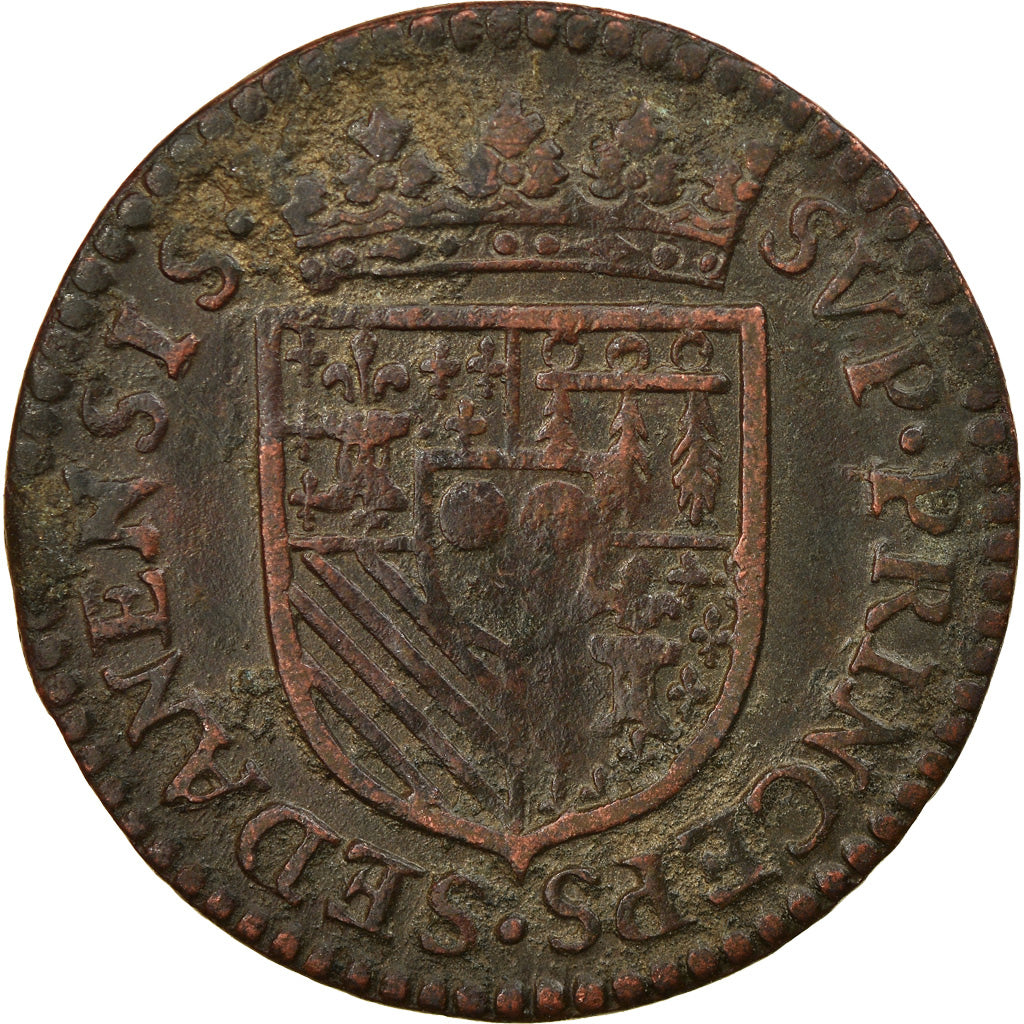 Monnaie, France, BOUILLON & SEDAN, Double Liard, 1613, TTB, Cuivre, Boudeau:1843