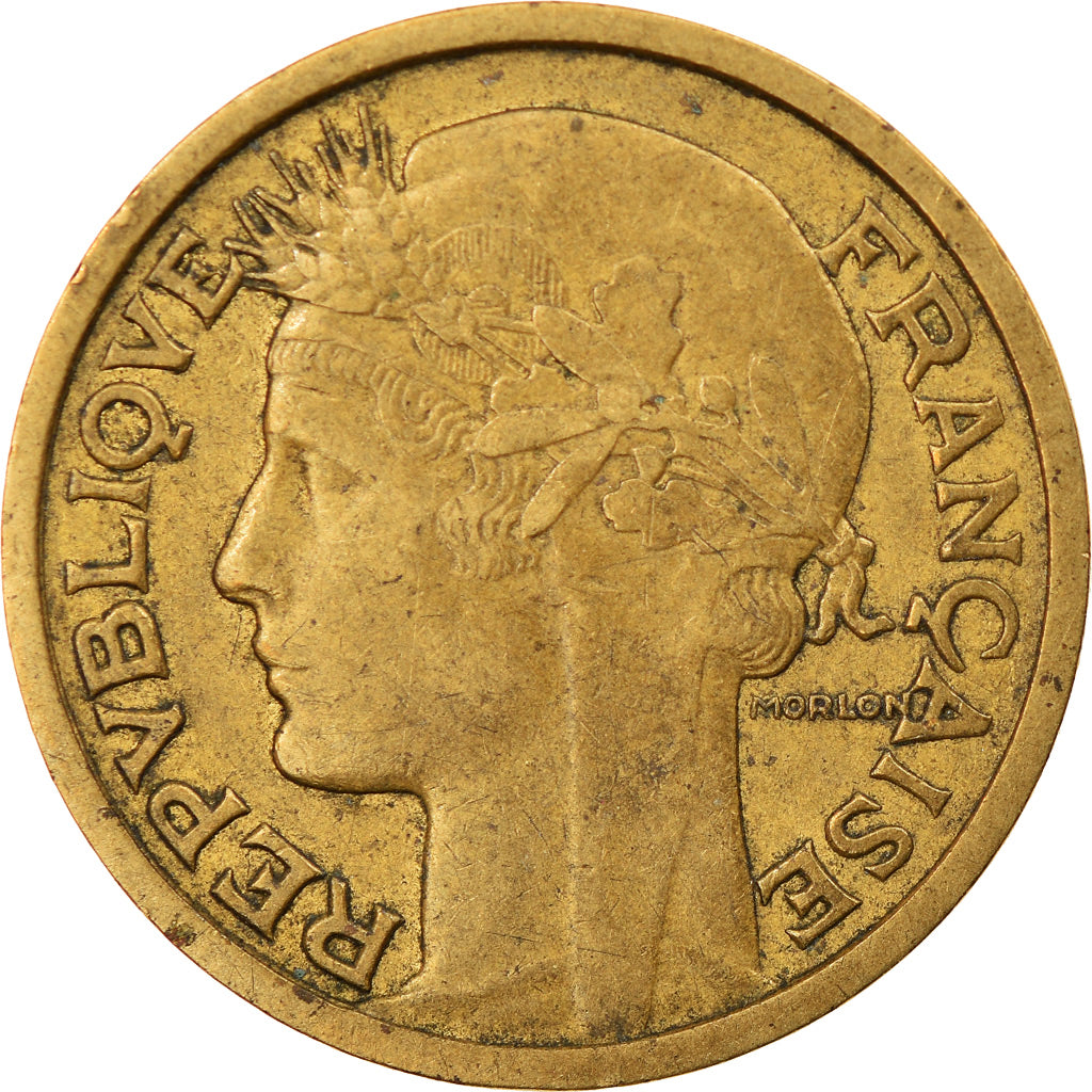 Coin, France, Morlon, Franc, 1935, Paris, VF(30-35), Aluminum-Bronze, KM:885