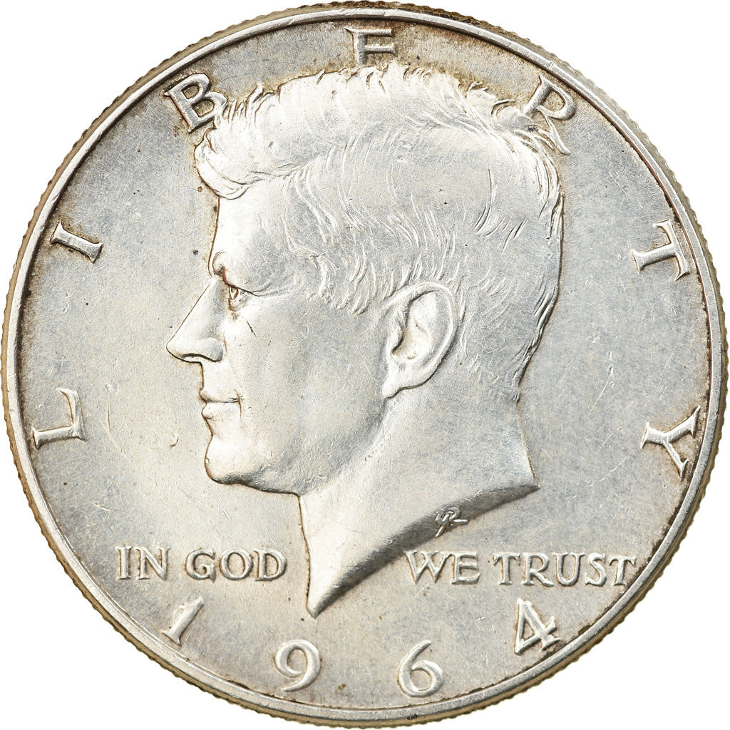 Coin, United States, Kennedy Half Dollar, Half Dollar, 1964, U.S. Mint