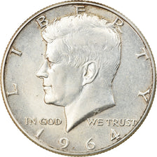 Coin, United States, Kennedy Half Dollar, Half Dollar, 1964, U.S. Mint