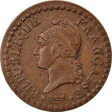 Coin, France, Dupré, Centime, AN 7, Paris, EF(40-45), Bronze, KM:646