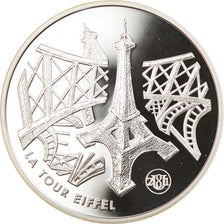 Coin, France, Tour Eiffel, 10 Francs, 2001, Paris, Proof, MS(65-70), Silver