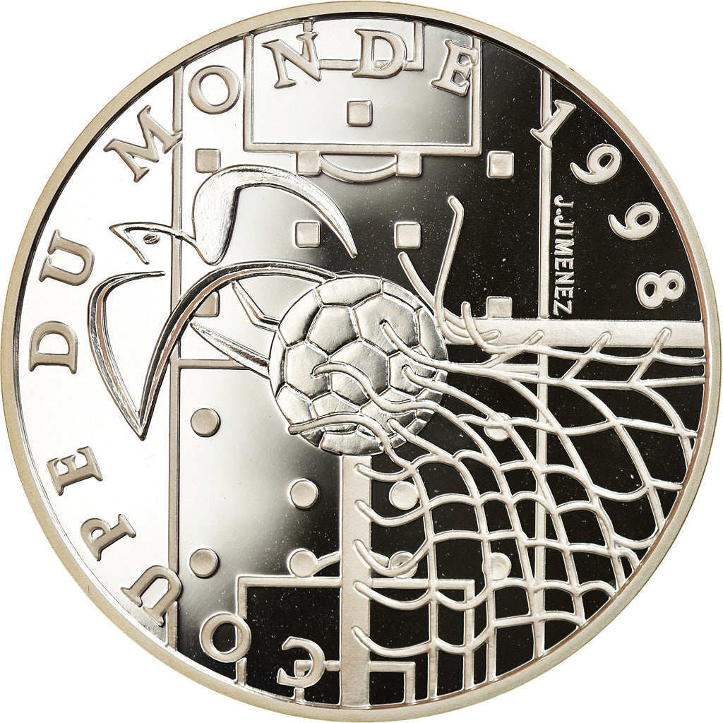 Monnaie, France, Coupe du Monde 1998, 10 Francs, 1996, Paris, FDC, Argent