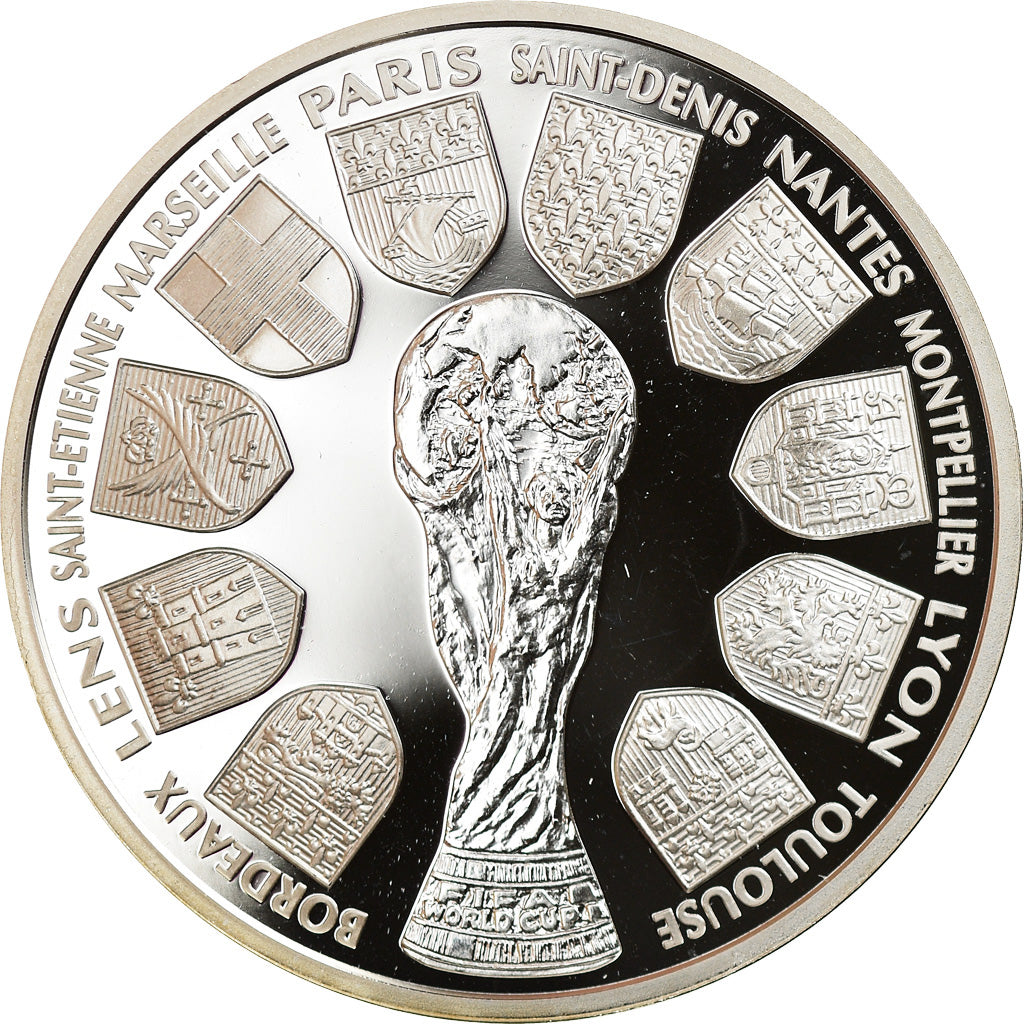 Monnaie, France, Coupe du Monde -  Les Stades, 10 Francs, 1998, Paris, Proof