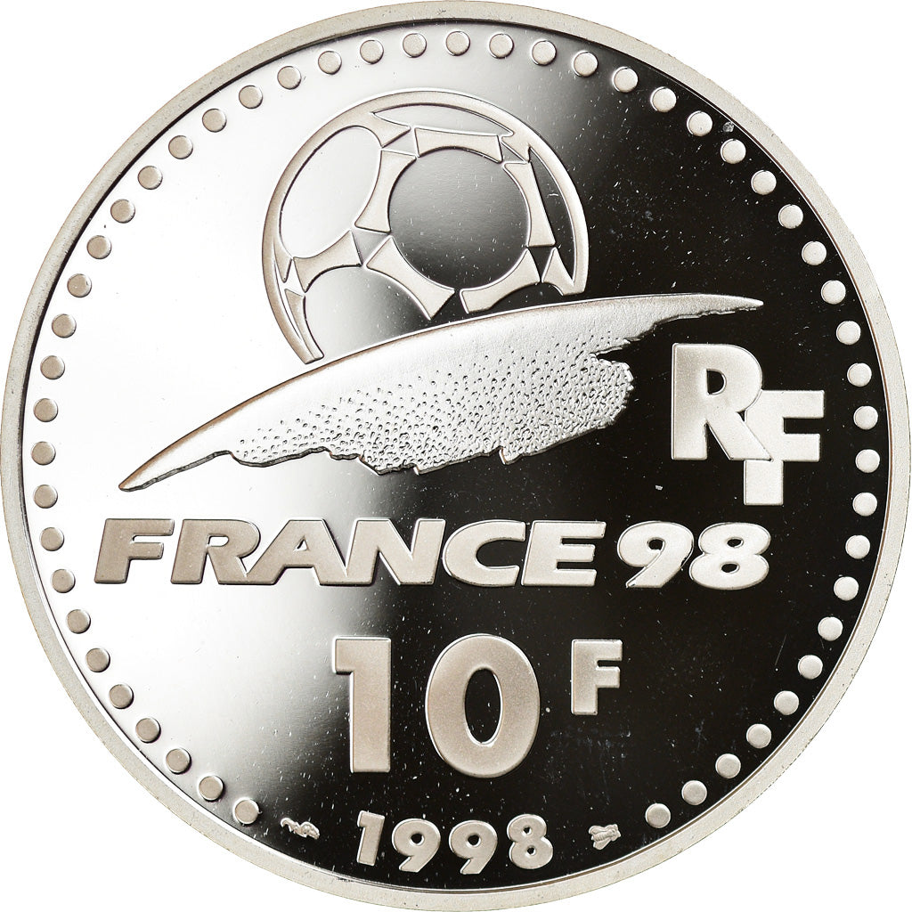 Monnaie, France, Coupe du Monde -  Les Stades, 10 Francs, 1998, Paris, Proof