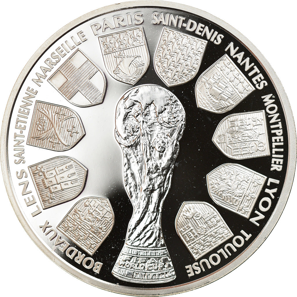 Moneta, Francia, Coupe du Monde -  Les Stades, 10 Francs, 1998, Paris, Proof