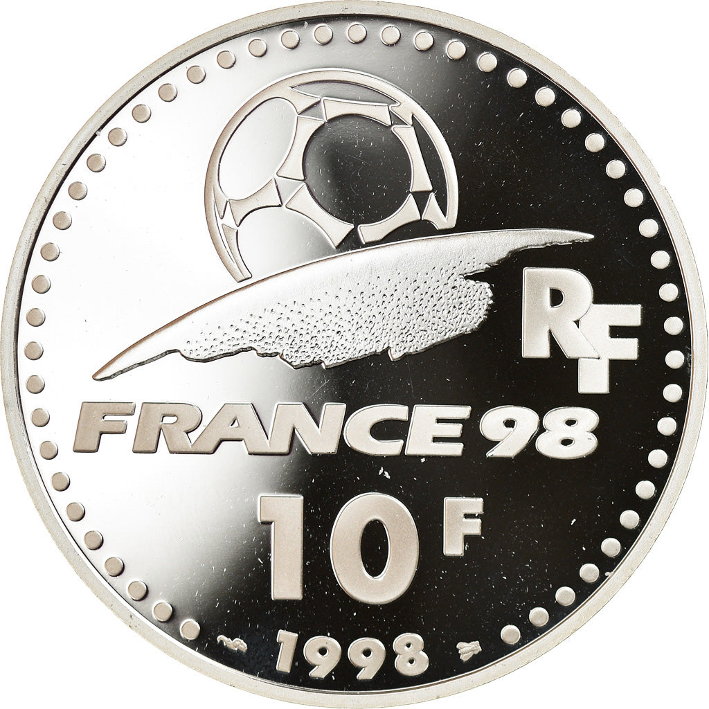 Moneta, Francia, Coupe du Monde -  Les Stades, 10 Francs, 1998, Paris, Proof