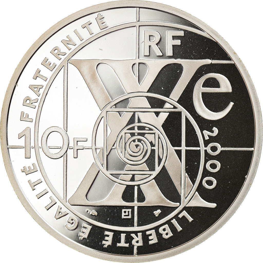 Coin, France, Le siècle de l'automobile, 10 Francs, 2000, Paris, Proof