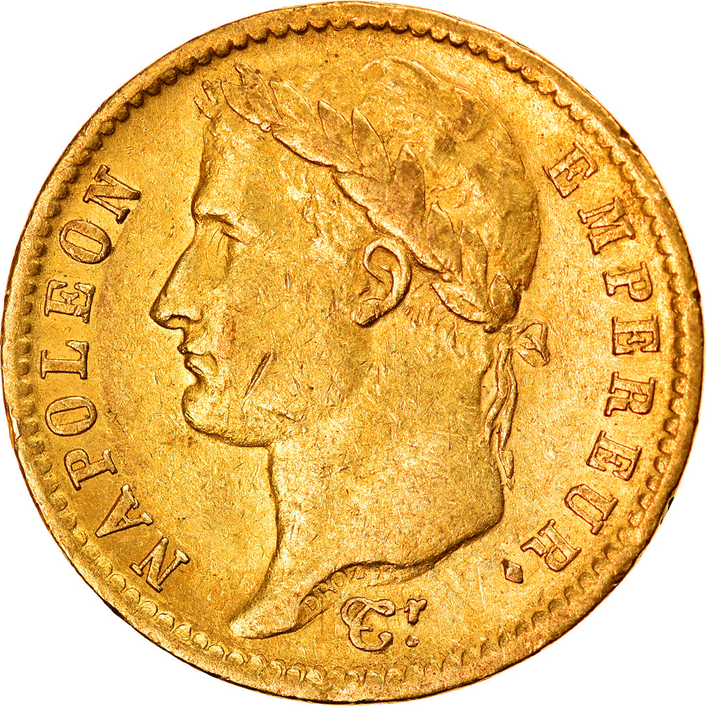 Moneda, Francia, Napoléon I, 20 Francs, 1811, Paris, error clashed die, MBC