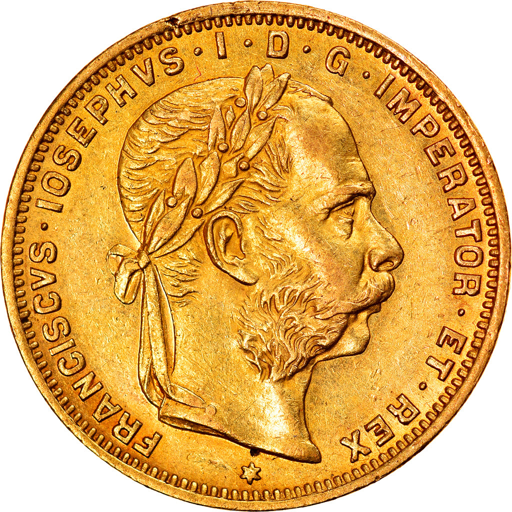 Monnaie, Autriche, Franz Joseph I, 8 Florins-20 Francs, 1889, TTB, Or, KM:2269