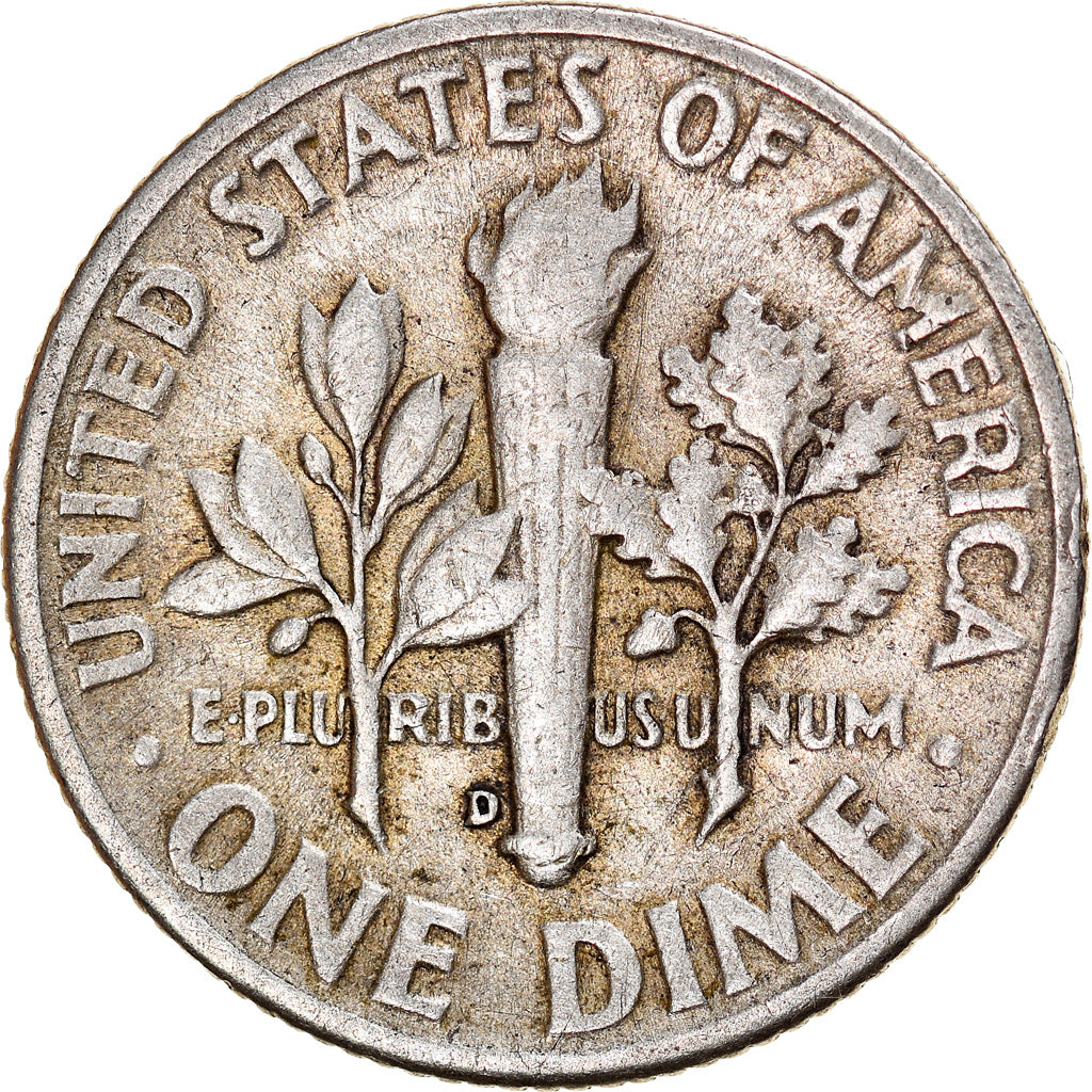 Coin, United States, Roosevelt Dime, Dime, 1949, U.S. Mint, Denver, EF(40-45)