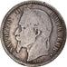 Moneda, Francia, Napoleon III, Napoléon III, Franc, 1866, Paris, BC+, Plata