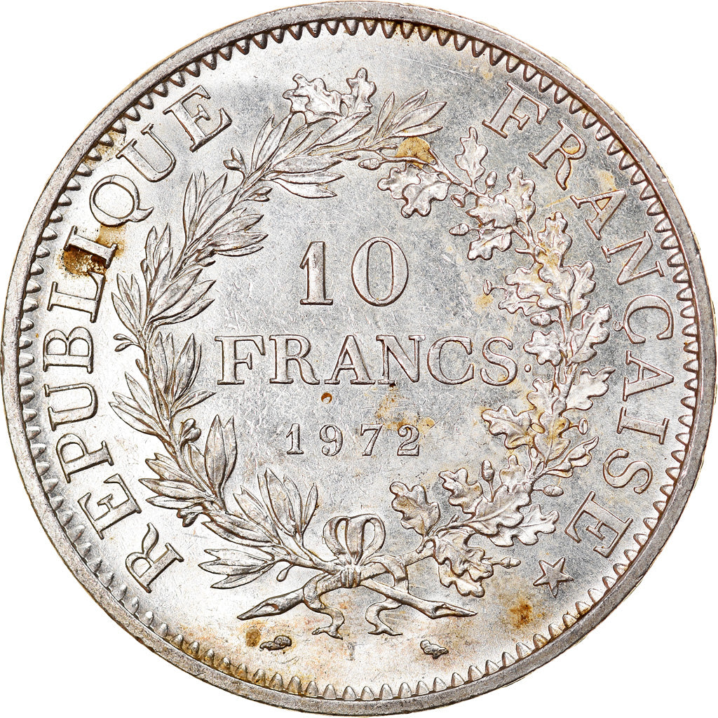 Coin, France, Hercule, 10 Francs, 1972, Paris, AU(50-53), Silver, KM:932