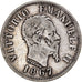 Coin, Italy, Vittorio Emanuele II, 50 Centesimi, 1867, Naples, VF(30-35)