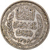 Moneta, Tunisia, Ahmad Pasha Bey, 10 Francs, 1939, Paris, EF(40-45), Srebro
