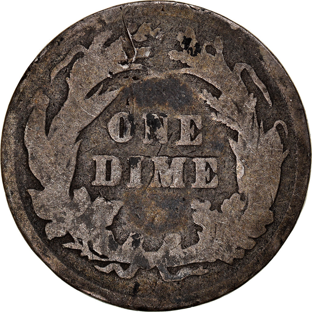 Coin, United States, Barber Dime, Dime, 1897, U.S. Mint, Philadelphia, F(12-15)