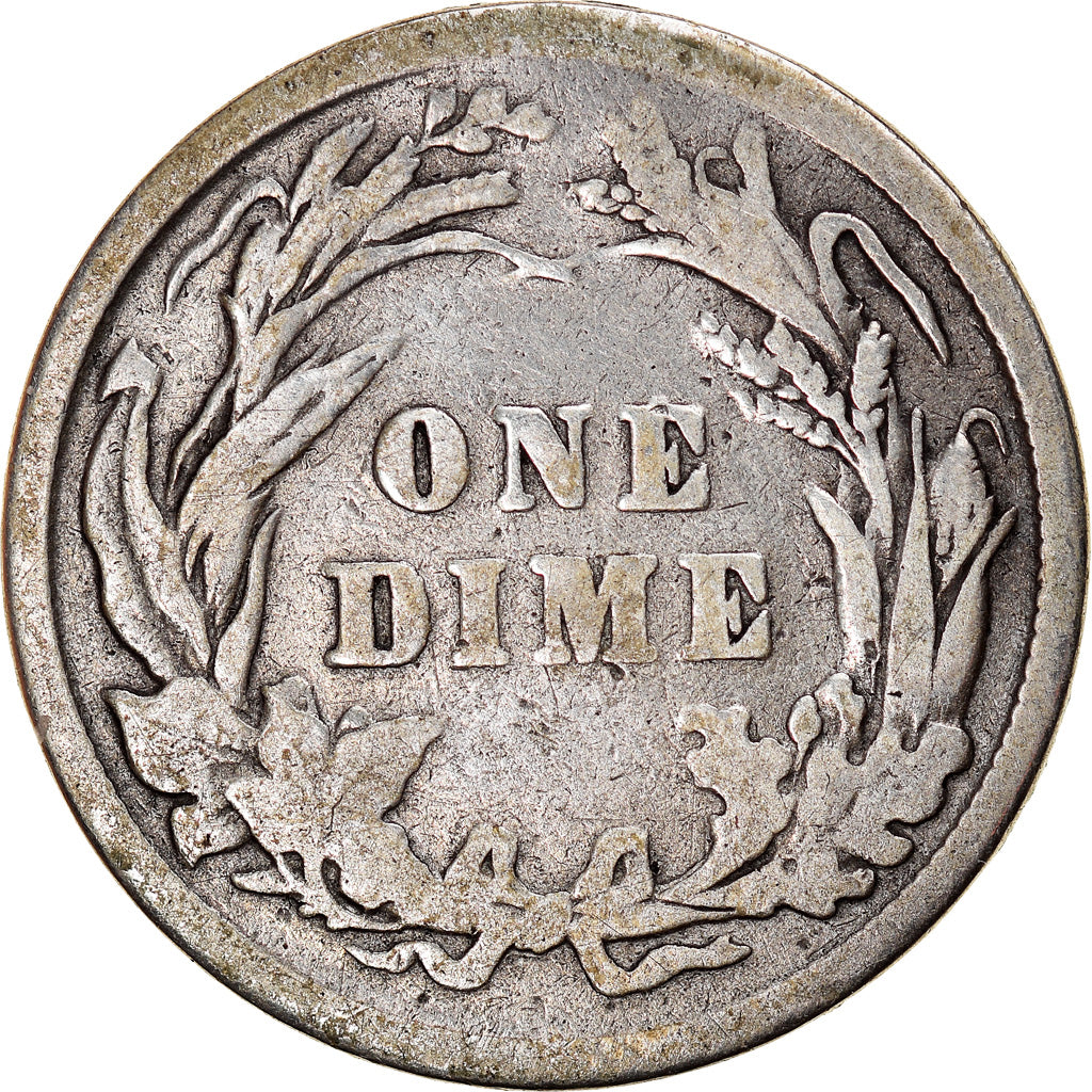 Coin, United States, Barber Dime, Dime, 1900, U.S. Mint, Philadelphia