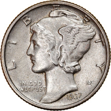 Coin, United States, Mercury Dime, Dime, 1937, U.S. Mint, Philadelphia