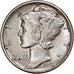 Coin, United States, Mercury Dime, Dime, 1943, U.S. Mint, Philadelphia