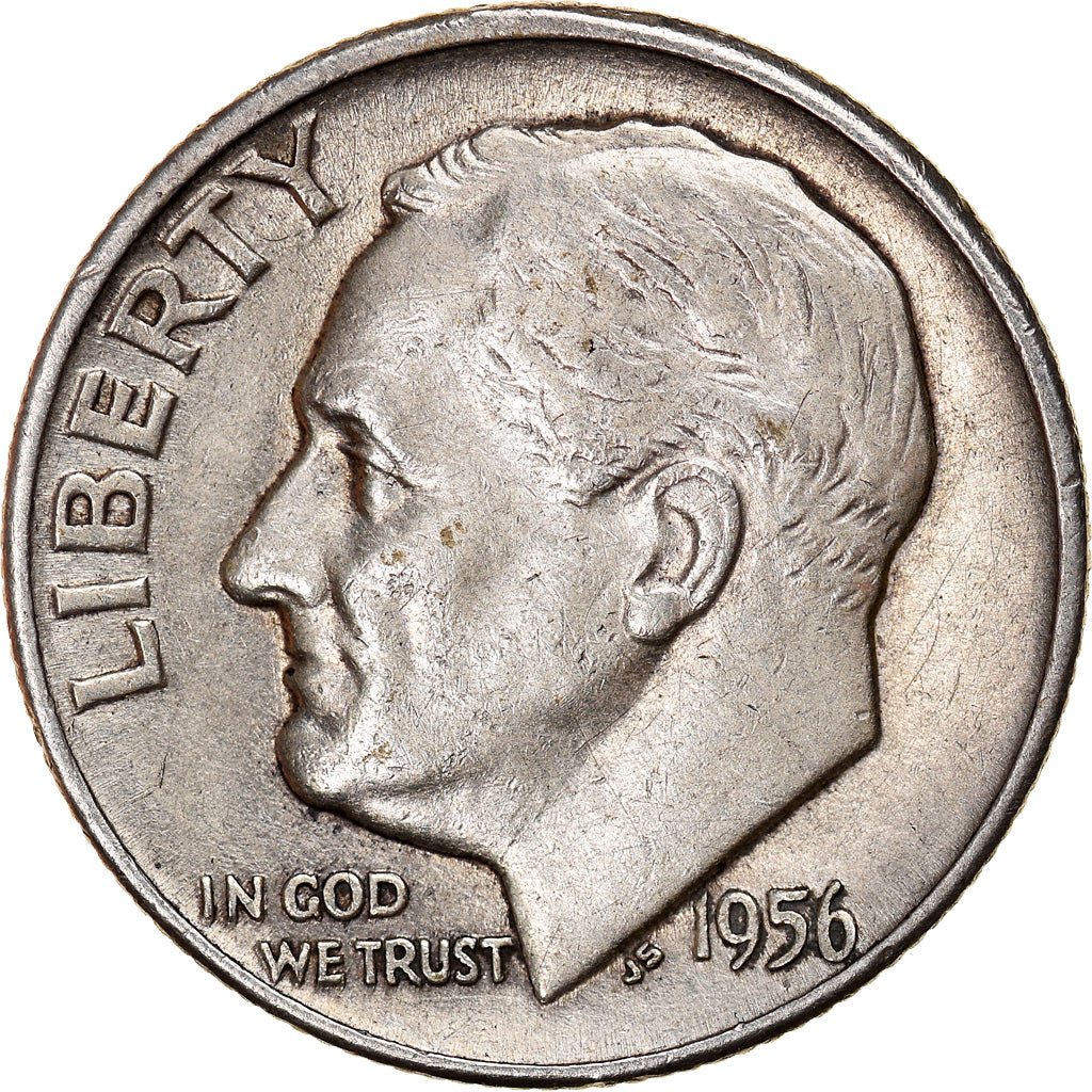Münze, Vereinigte Staaten, Roosevelt Dime, Dime, 1956, U.S. Mint, Philadelphia