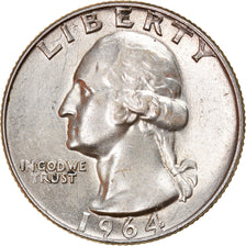 United States, Washington Quarter, Quarter, 1964, U.S. Mint, Philadelphia