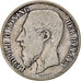 Moneda, Bélgica, Leopold II, 2 Francs, 2 Frank, 1887, BC+, Plata, KM:31