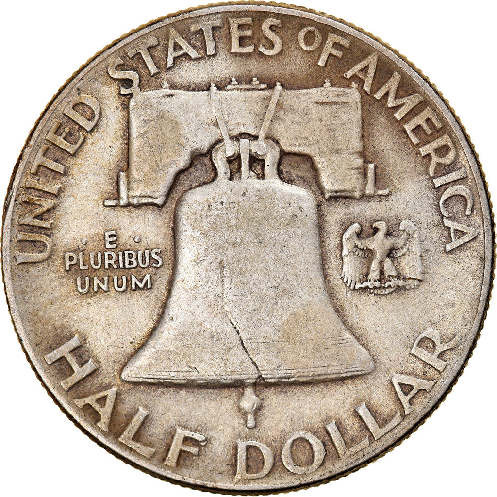 Coin, United States, Franklin Half Dollar, Half Dollar, 1948, U.S. Mint