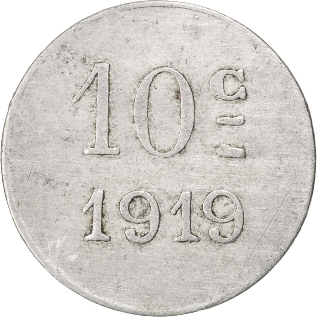 Moneta, Francia, 10 Centimes, 1919, BB, Alluminio, Elie:10.4