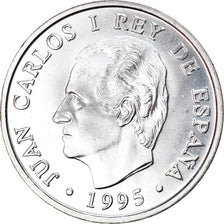 Coin, Spain, Juan Carlos I, 2000 Pesetas, 1995, Madrid, MS(64), Silver, KM:954