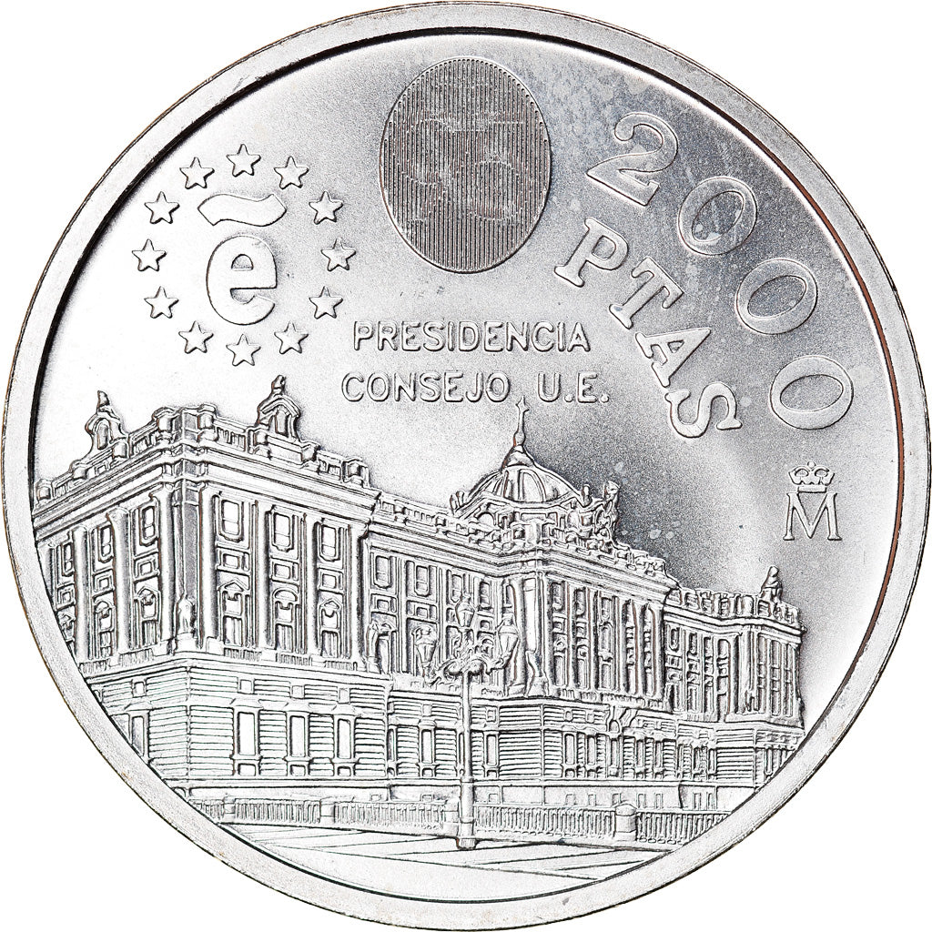Moneda, España, Juan Carlos I, 2000 Pesetas, 1995, Madrid, SC+, Plata, KM:954