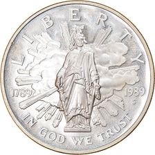 Munten, Verenigde Staten, Dollar, 1989, U.S. Mint, San Francisco, UNC, Zilver