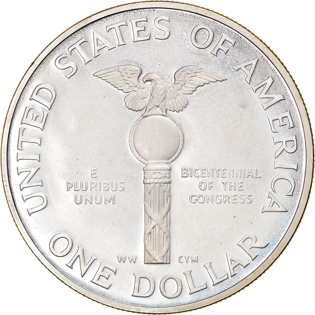 Munten, Verenigde Staten, Dollar, 1989, U.S. Mint, San Francisco, UNC, Zilver