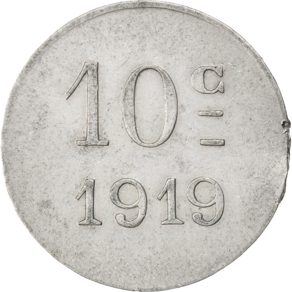 France, 10 Centimes, 1919, EF(40-45), Aluminium, Elie #10.4, 1.34