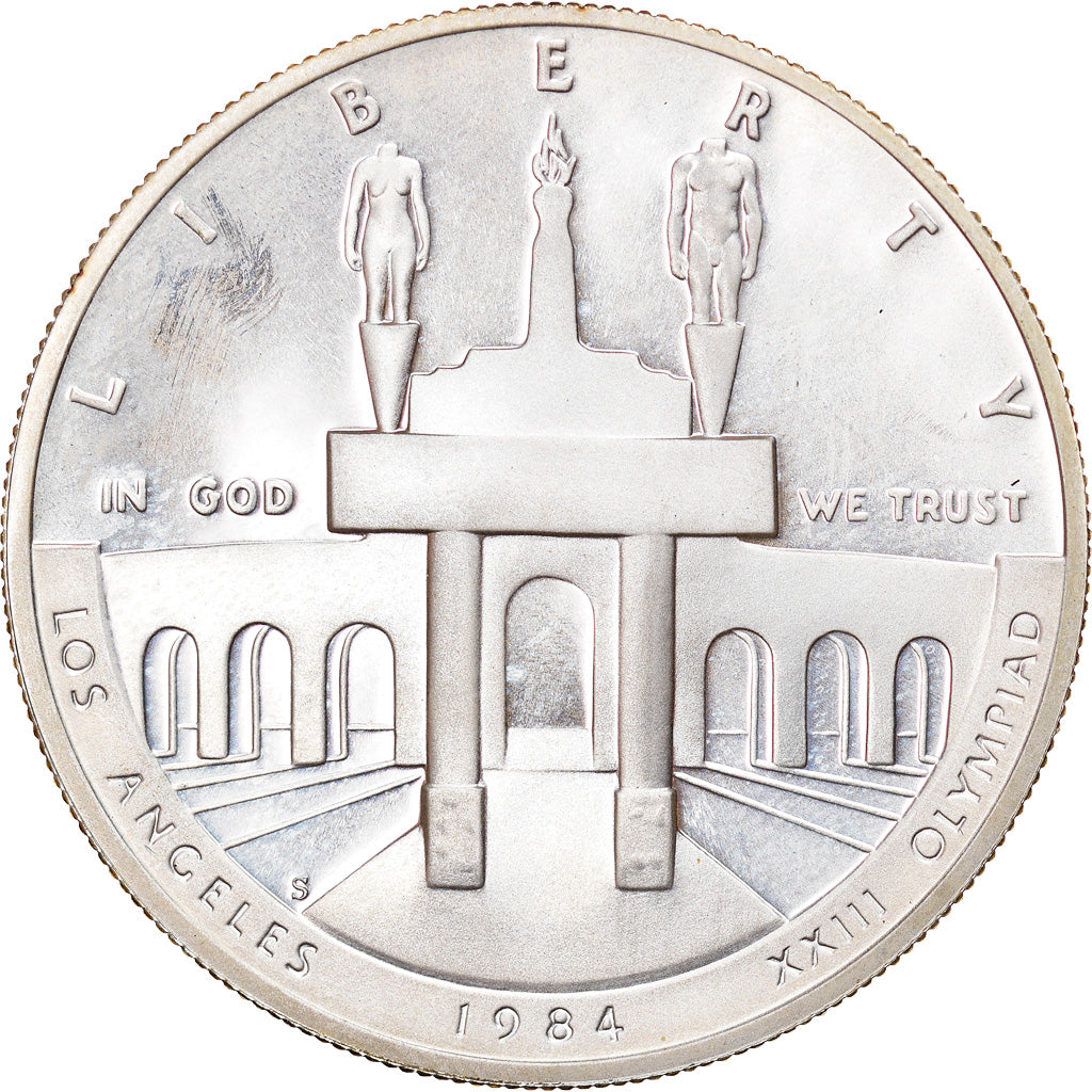 Coin, United States, Dollar, 1984, San Francisco, Proof, MS(64), Silver, KM:210
