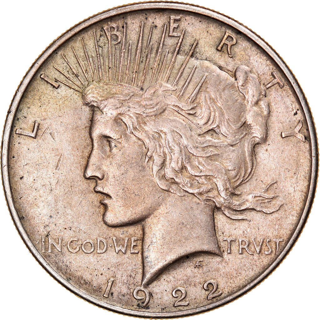 Coin, United States, Peace Dollar, Dollar, 1922, U.S. Mint, Philadelphia