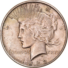 Coin, United States, Peace Dollar, Dollar, 1922, U.S. Mint, Philadelphia