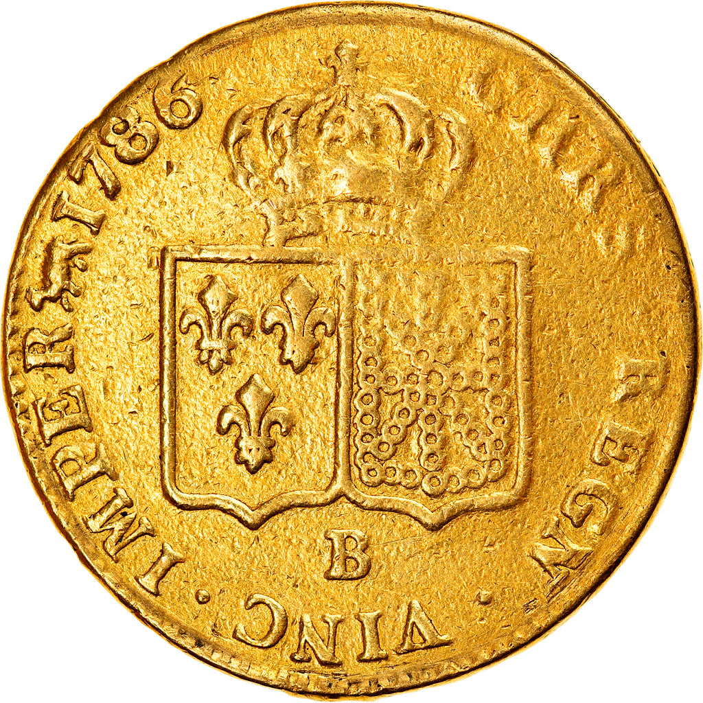 Münze, Frankreich, Louis XVI, Double louis d'or à la tête nue, 2 Louis D'or