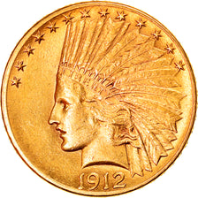 Monnaie, États-Unis, Indian Head, $10, Eagle, 1912, U.S. Mint, Philadelphie