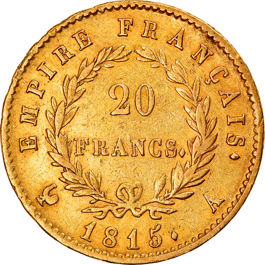 Coin, France, Napoléon I, 20 Francs, 1815, Paris, Cent Jours, EF(40-45), Gold
