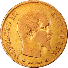 Moneta, Francia, Napoleon III, Napoléon III, 10 Francs, 1860, Strasbourg, MB+
