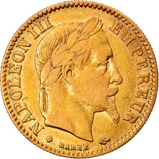 Munten, Frankrijk, Napoleon III, Napoléon III, 10 Francs, 1863, Strasbourg, ZF